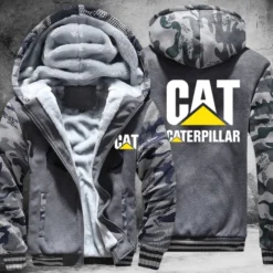 Caterpillar White Fleece Jacket L21
