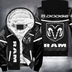 Dodge Ram Fleece Jacket 3D Black L21