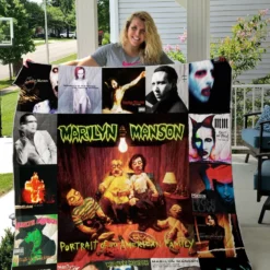 Marilyn Manson Blanket Quilt TR21