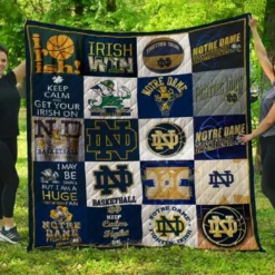 Notre Dame Fighting Irish Blanket Quilt L21