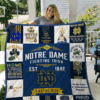 Notre Dame Fighting Irish Blanket Quilt L21