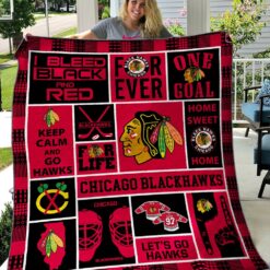 Chicago Blackhawks Blanket Quilt TR21