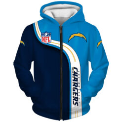 Los Angeles Chargers Hoodie Zip Hoodie 3D L21