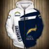 Los Angeles Chargers Hoodie Zip Hoodie 3D TR21