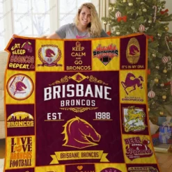 Brisbane Broncos Blanket Quilt L21