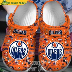 Edmonton Oilers Clogs Shoes L21