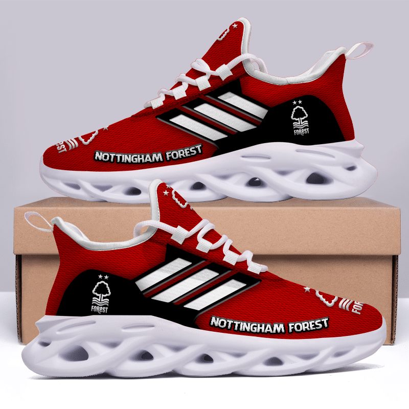 Nottingham-Forest-FC-Red-Black-Max-Sole-Sneakers-Shoes- Nottingham Forest FC Red Black Max Sole Sneakers Shoes