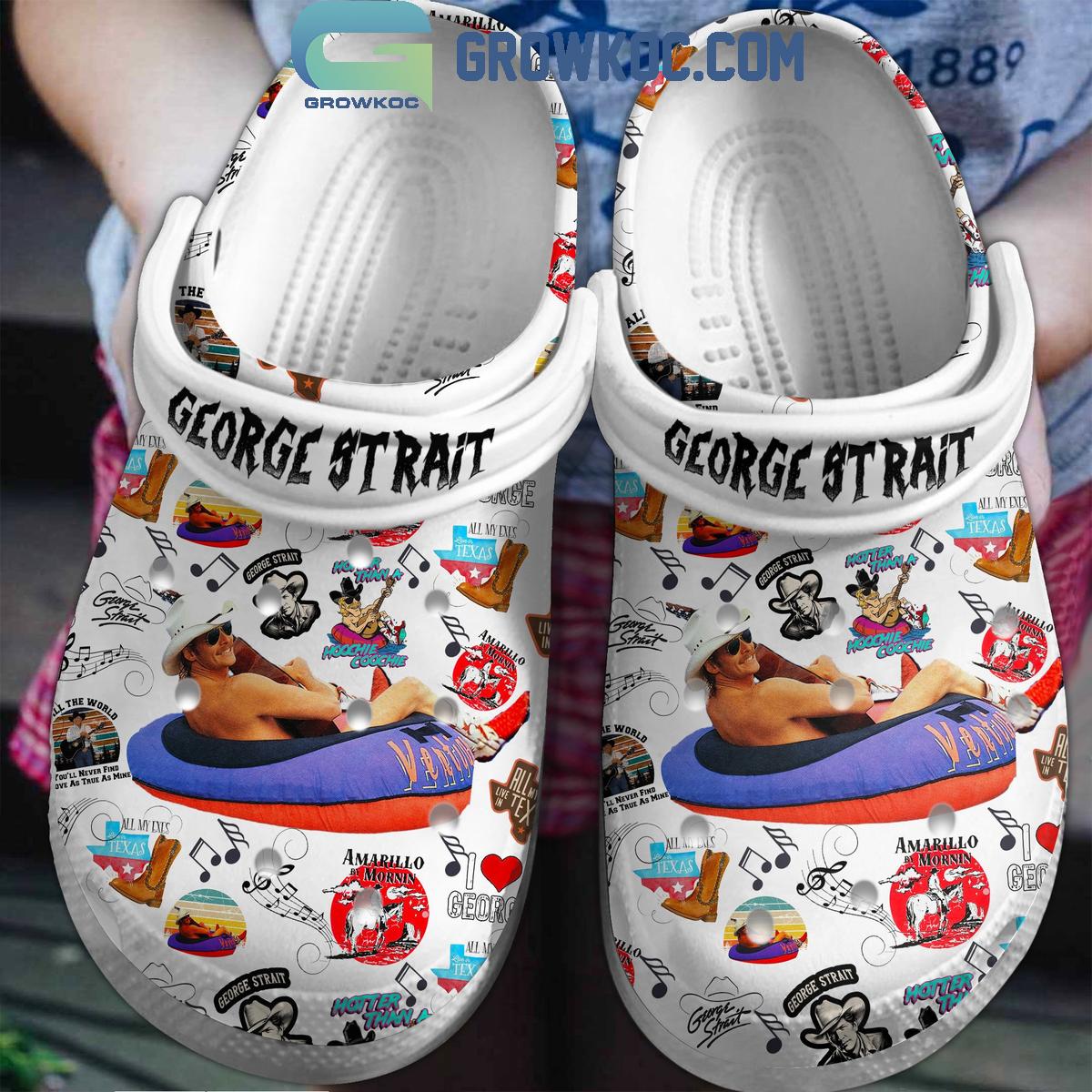 George Strait Hotter Than A Hoochie Coochie Crocs Clogs George strait 1