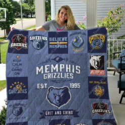 Memphis Grizzlies Blanket Quilt L21
