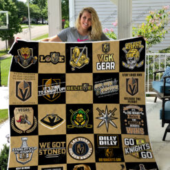 Vegas Golden Knights Quilt  Blanket Quilt TR21