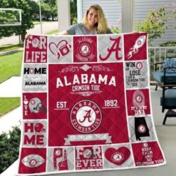 Alabama Crimson Tide Blanket Quilt TH21