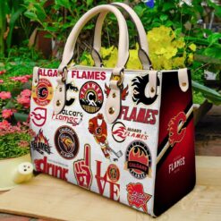 Calgary Flames Leather HandBag TH21