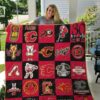 Calgary Flames Blanket Quilt TH21