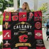 Calgary Flames Blanket Quilt L21