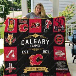 Calgary Flames Blanket Quilt TH21