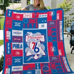 Philadelphia 76ers Blanket Quilt TR21