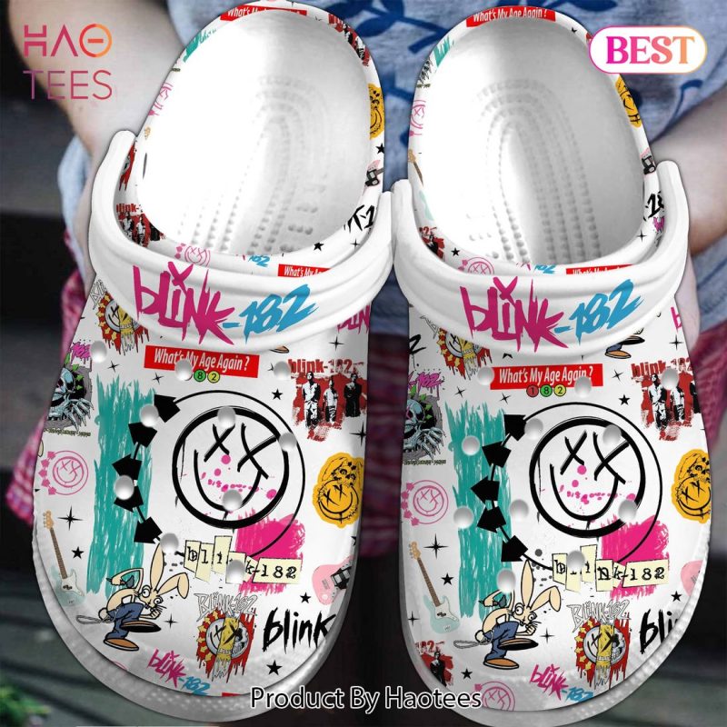 Blink-182-Music-Crocs-Crocband-Clogs-Shoes-Comfortable-For-Men-Women-and-Kids Blink 182 Music Crocs Crocband Clogs Shoes Comfortable For Men Women and Kids