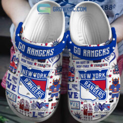 New York Rangers Love Rangers Crσċs Shoes P20