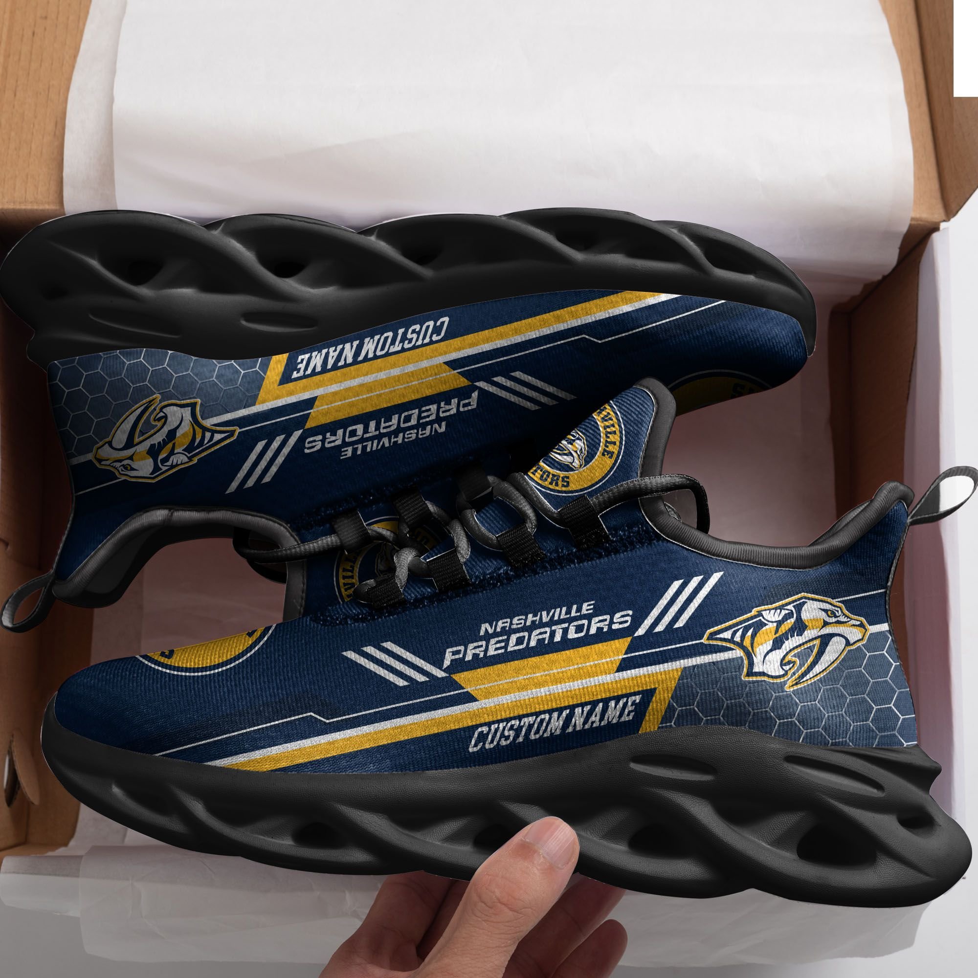 nashville predators custom personalized max soul sneakers running sports shoes for men women football fan football fan 5681 1