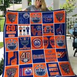 Edmonton oilers b1 Quilt Blanket Quilt P20