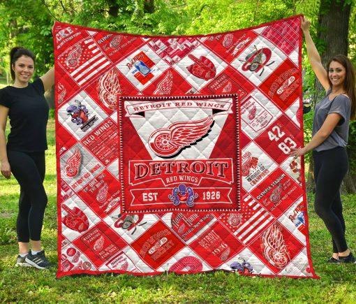 the-wings-detroit-red-wings-quilt-blanketlkzku the wings detroit red wings quilt blanketlkzku