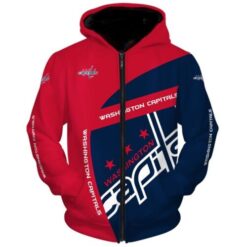 Washington Capitals Hoodie Zip Hoodie 3D TR21
