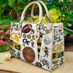 Georgia Tech Yellow Jackets Leather HandBag L21