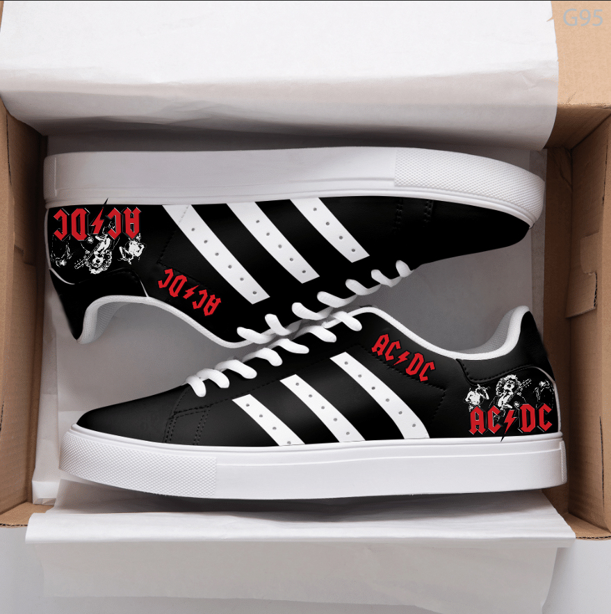 ACDC Band 1 Stan Smith Shoes 1 ACDC Band 1 Stan Smith Shoes