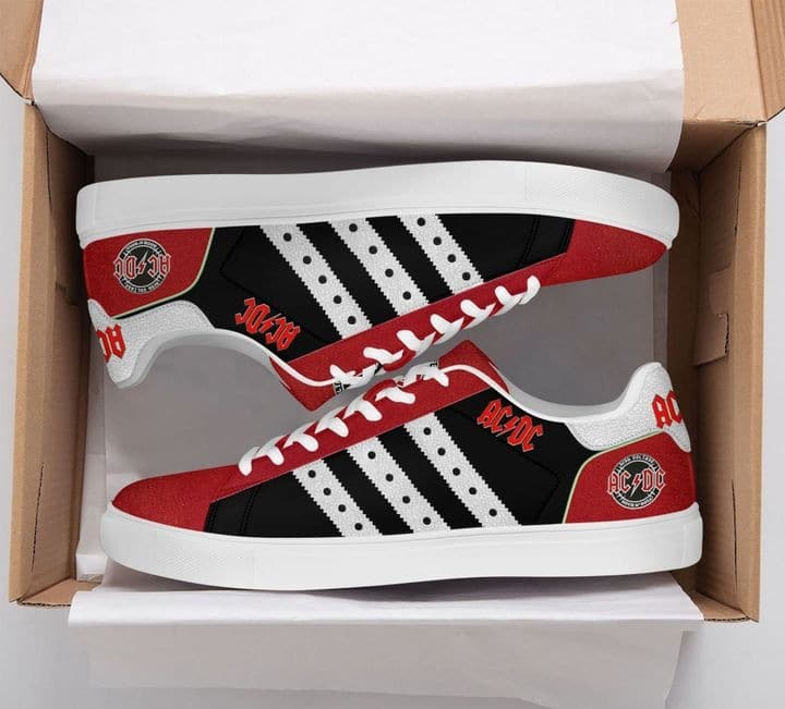 ACDC Band 1 Stan Smith Shoes 1 ACDC Band 1 Stan Smith Shoes