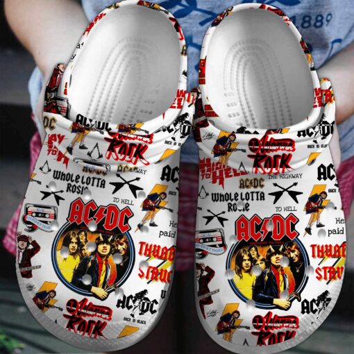 ACDC Band Lover Soft Clogs 1 ACDC Band Lover Soft Clogs