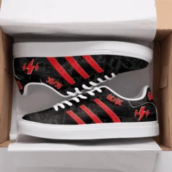 ACDC Black Red Stan Smith Shoes