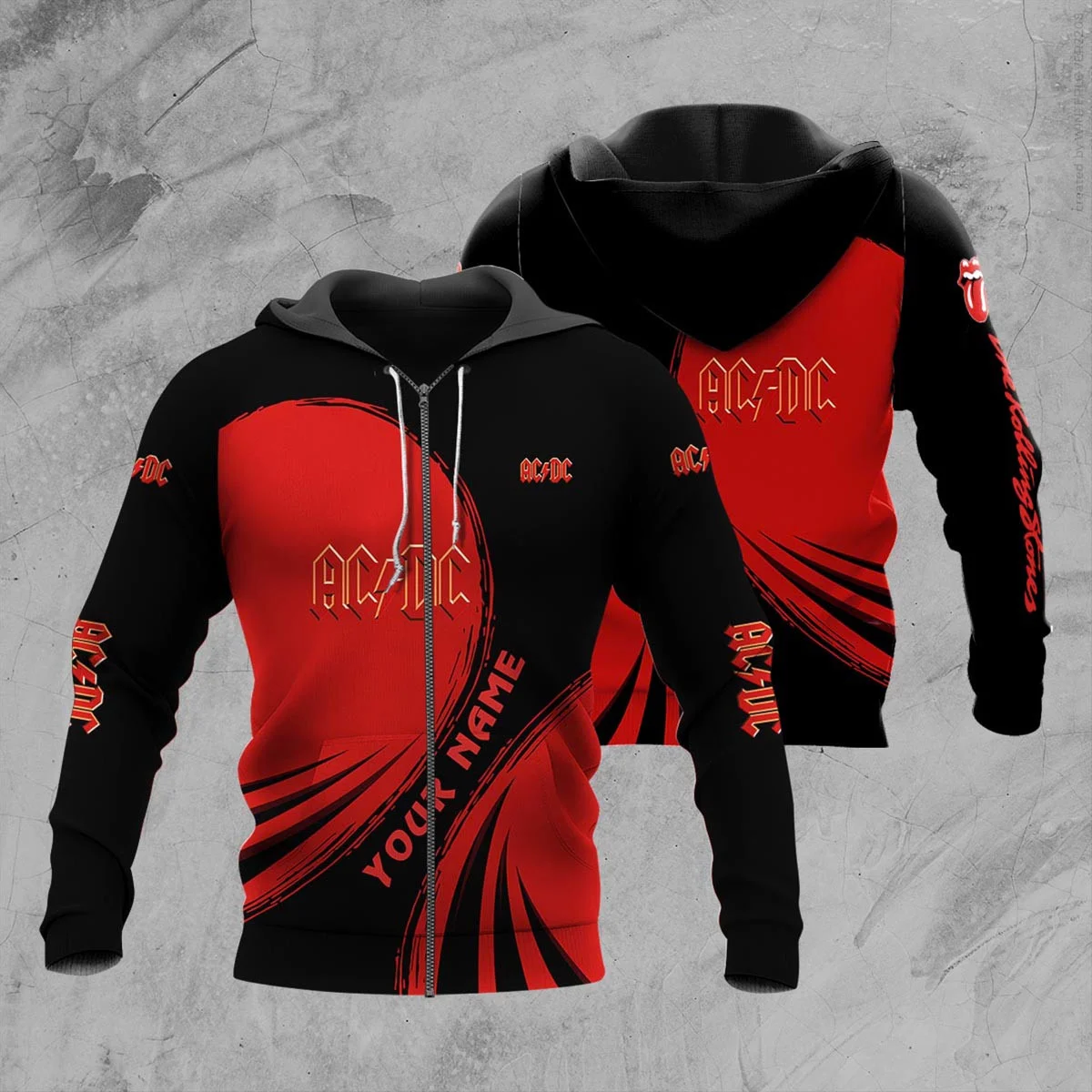 ACDC Hoodie Zip Hoodie 3D 1 ACDC Hoodie Zip Hoodie 3D
