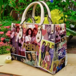 Abba Band Leather Handbag