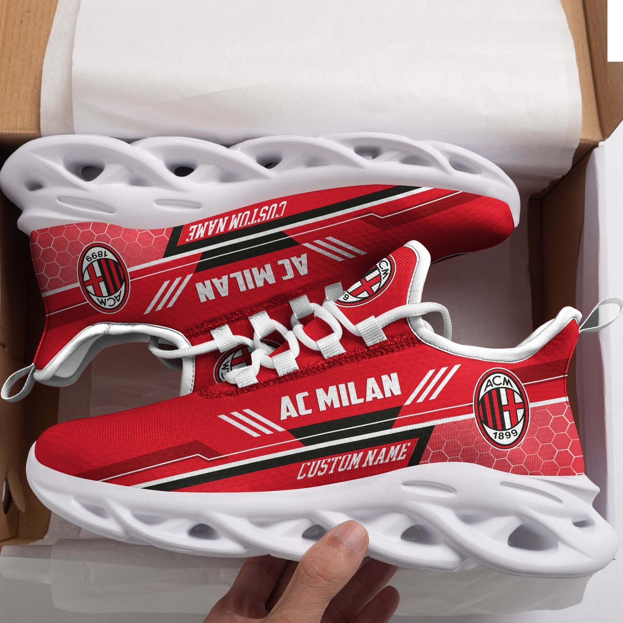 Ac Milan Custom Max Soul Shoes 1 Ac Milan Custom Max Soul Shoes