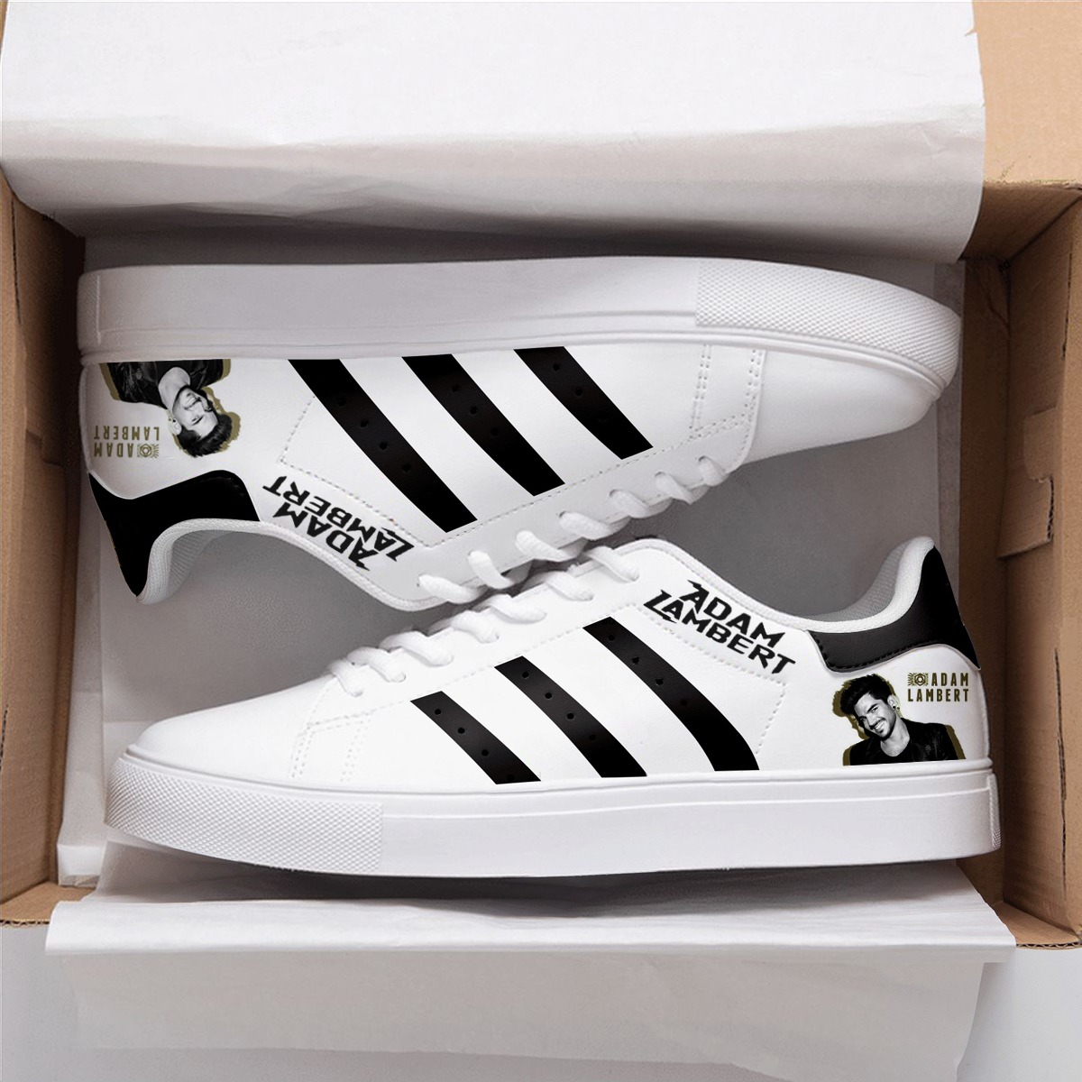 Adam Lambert Lover G01 Stan Smith Shoes 1 Adam Lambert Lover G01 Stan Smith Shoes