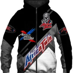 Africa Twin 1G Hoodie Zip Hoodie 3D