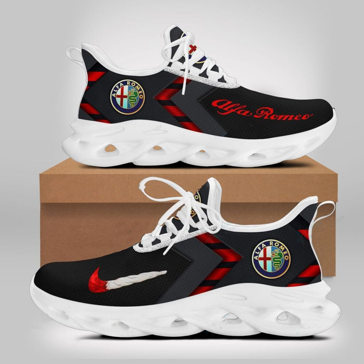 Alfa Romeo Lover White Max Soul Shoes 1 Alfa Romeo Lover White Max Soul Shoes