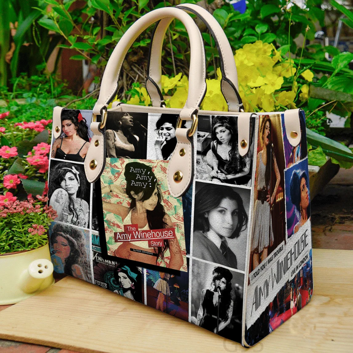 Amy Winehouse Lover Leather Handbag 1 Amy Winehouse Lover Leather Handbag