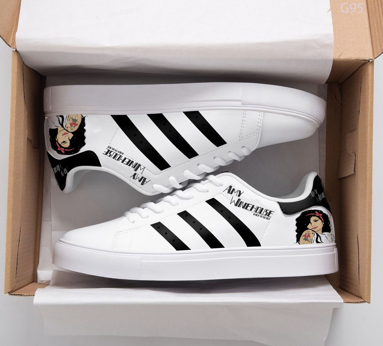 Amy Winehouse Stan Smith Shoes 1 Amy Winehouse Stan Smith Shoes