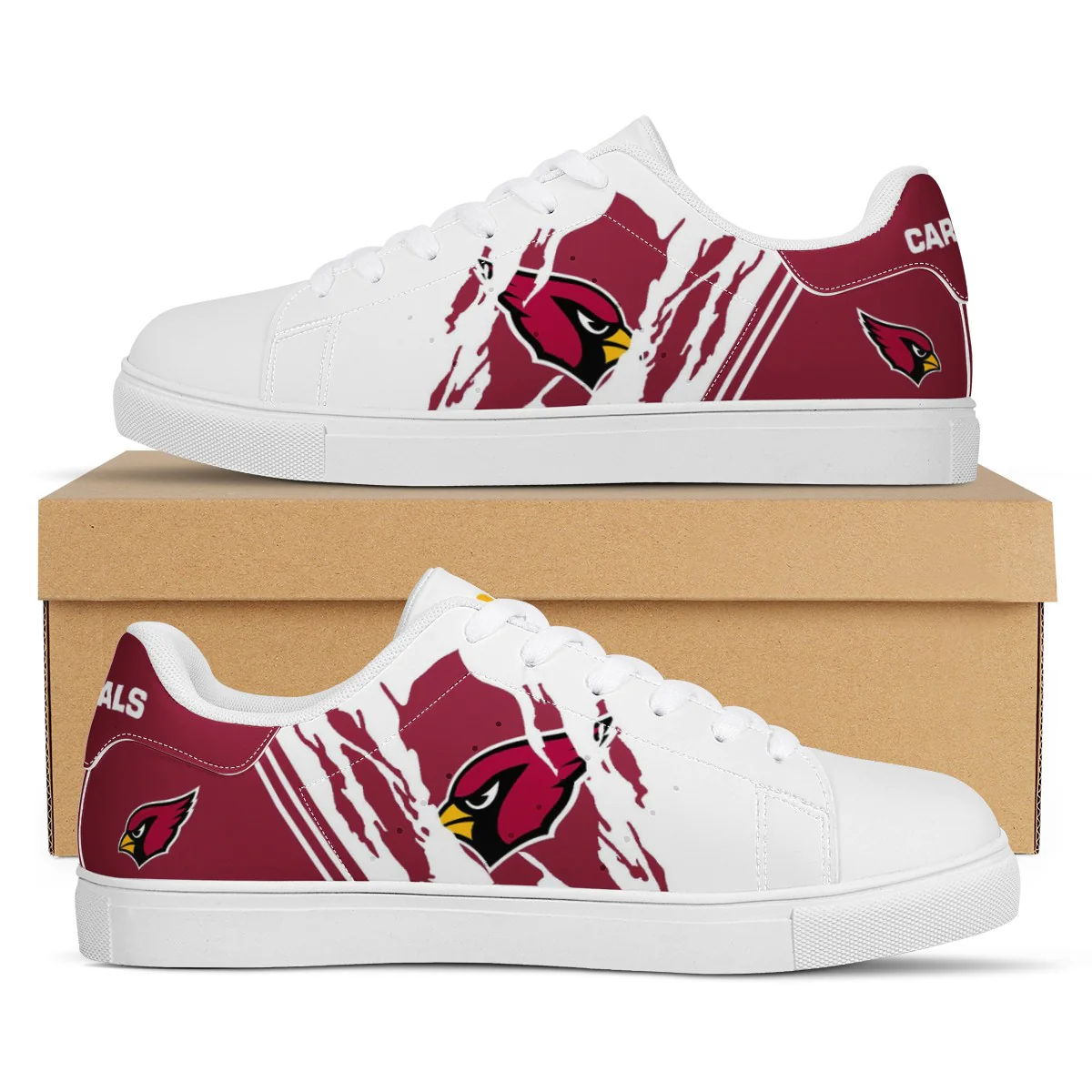 Arizona Cardinals A1 Stan Smith Shoes 1 Arizona Cardinals A1 Stan Smith Shoes