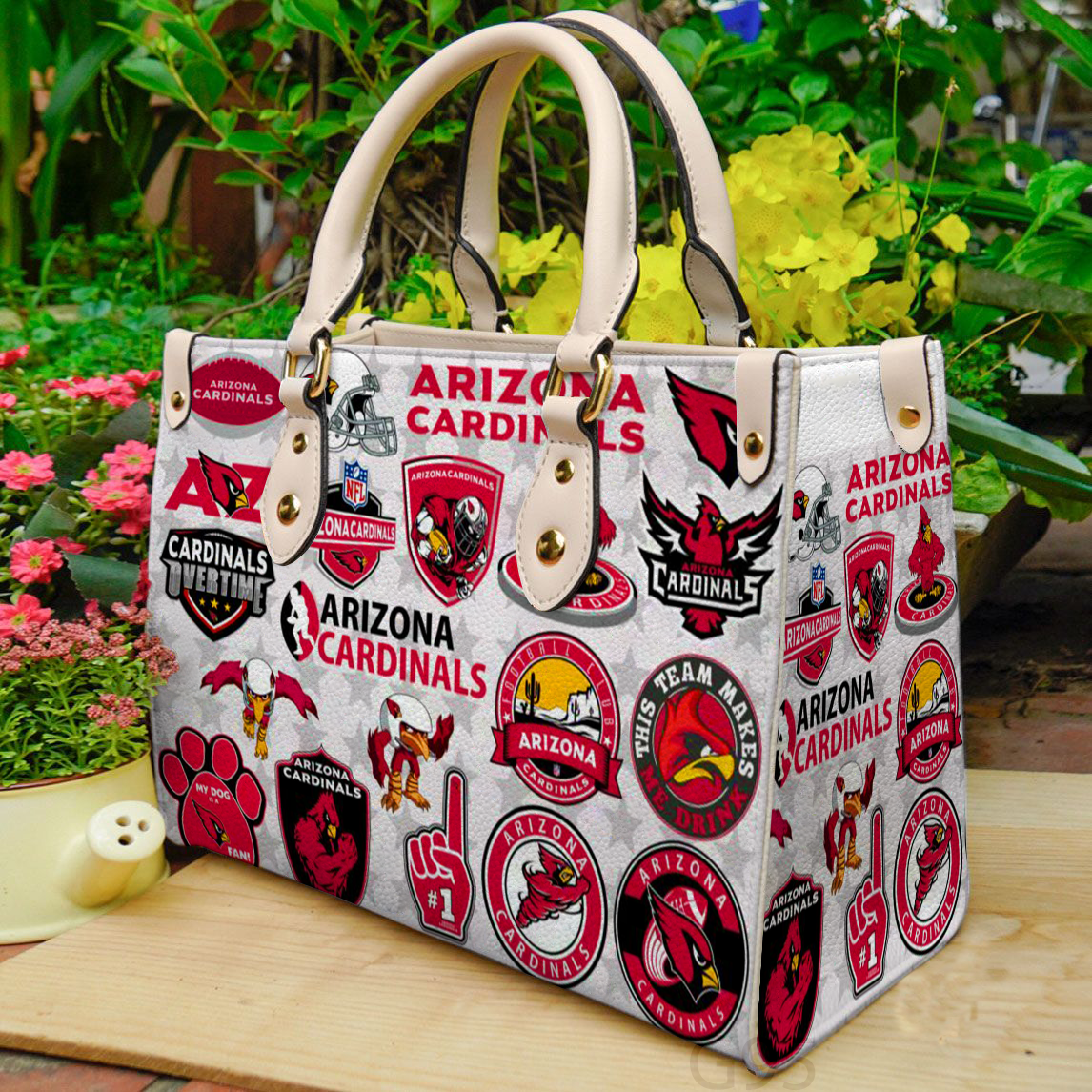 Arizona Cardinals Love A2 Leather Handbag 1 Arizona Cardinals Love A2 Leather Handbag