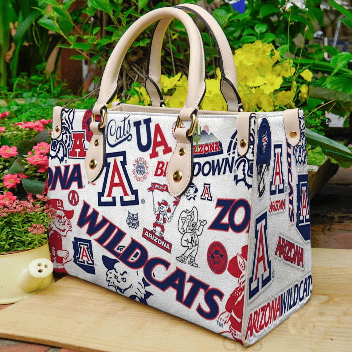 Arizona Wildcats A1 Leather Handbag 1 Arizona Wildcats A1 Leather Handbag