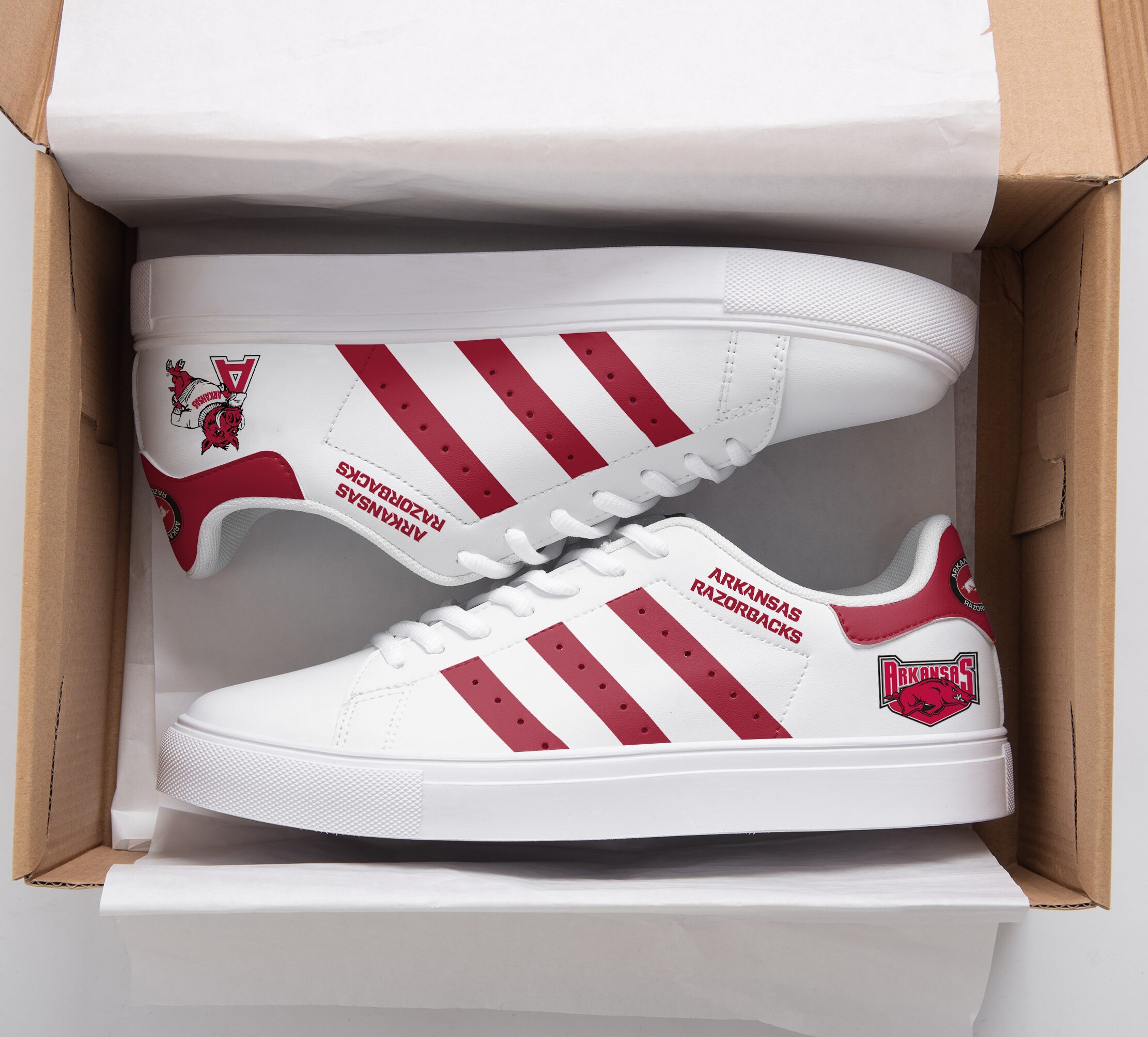 Arkansas Razorbacks 2 Stan Smith Shoes 1 Arkansas Razorbacks 2 Stan Smith Shoes