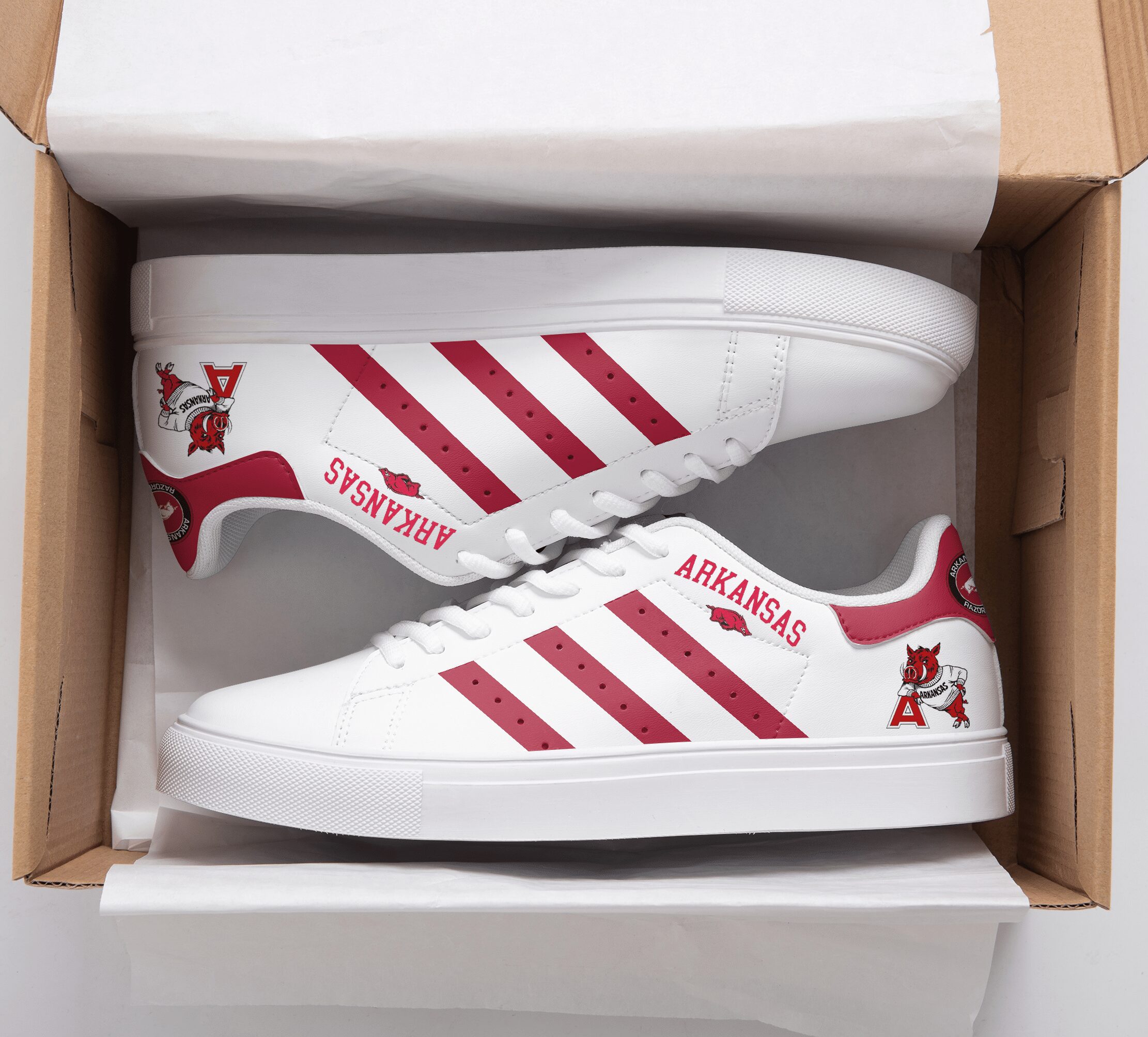 Arkansas Razorbacks 5 Stan Smith Shoes 1 Arkansas Razorbacks 5 Stan Smith Shoes