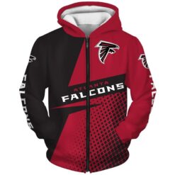 Atlanta Falcons 1C Hoodie Zip Hoodie 3D