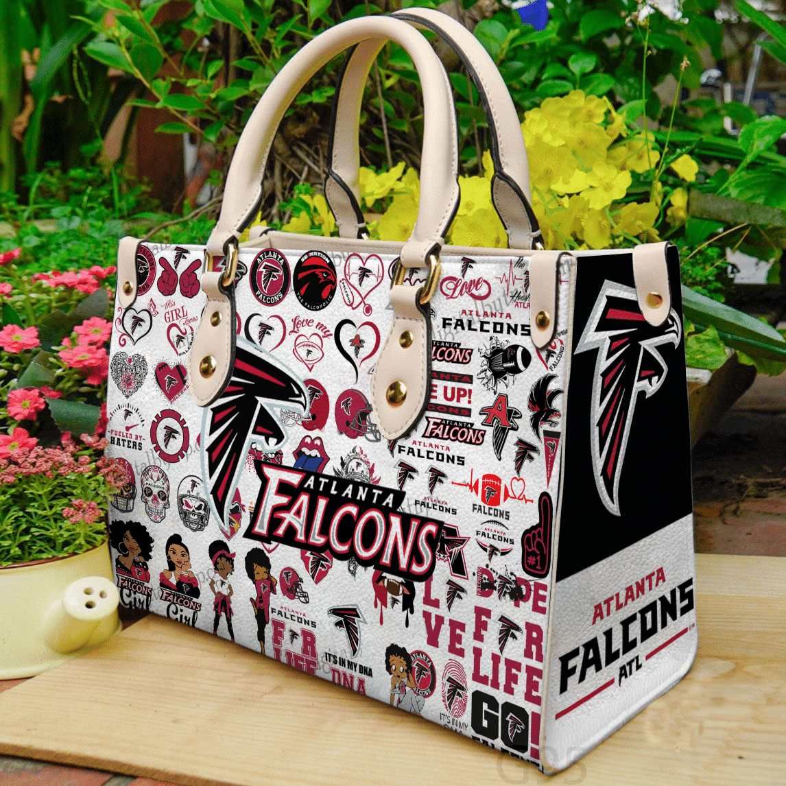 Atlanta Falcons Leather Handbag 1 Atlanta Falcons Leather Handbag