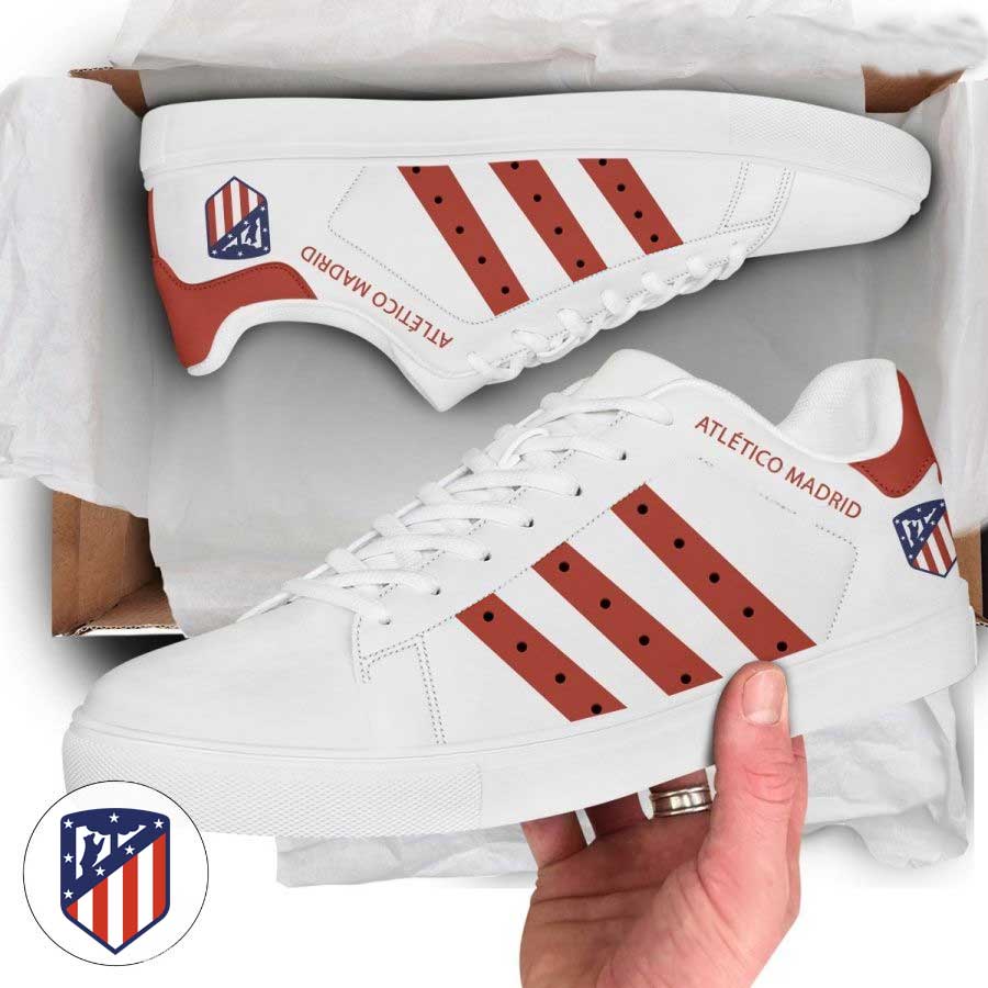 Atletico Madrid Red Stan Smith Shoes 1 Atletico Madrid Red Stan Smith Shoes