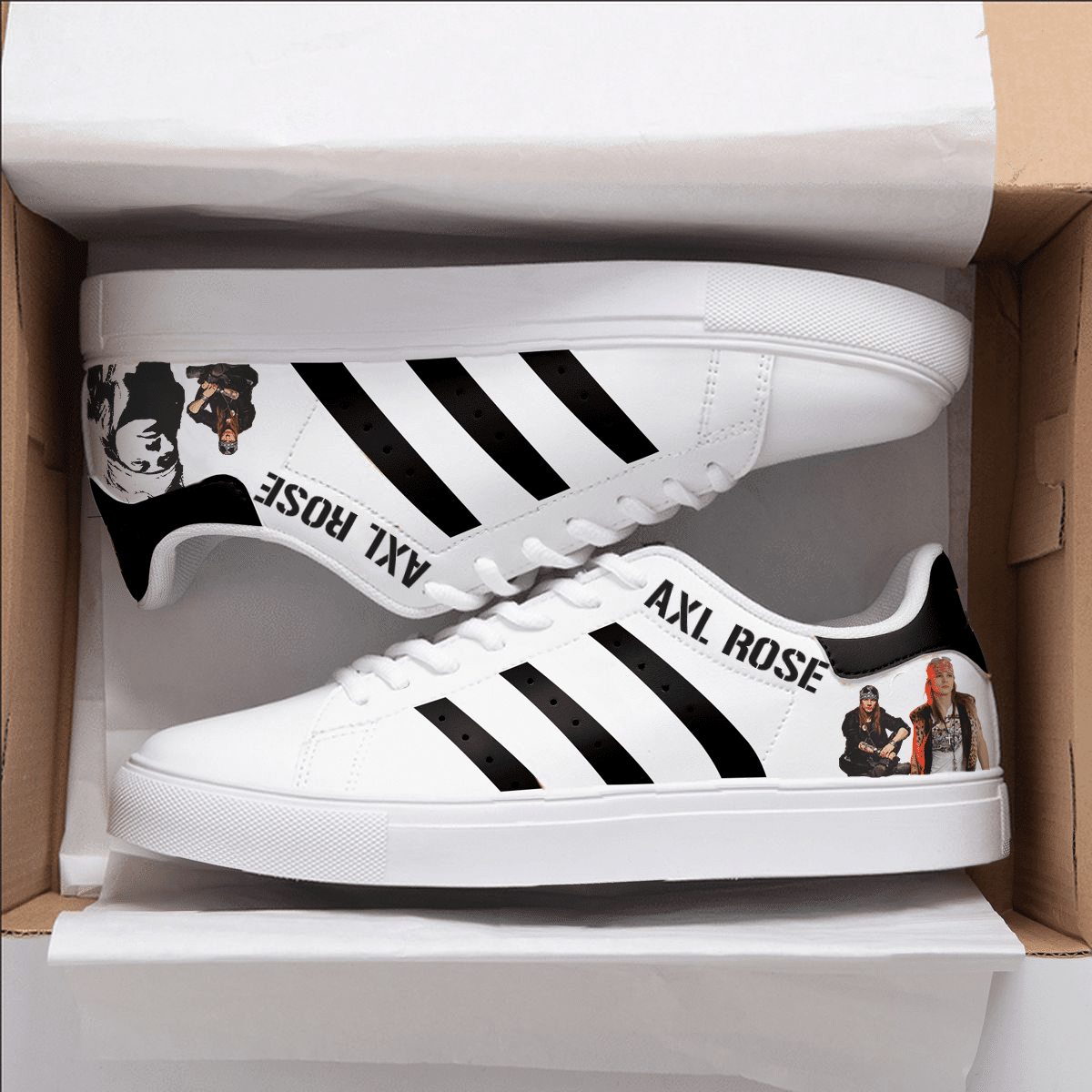 Axl Rose Guns N’ Roses Stan Smith Shoes 1 Axl Rose Guns N’ Roses Stan Smith Shoes