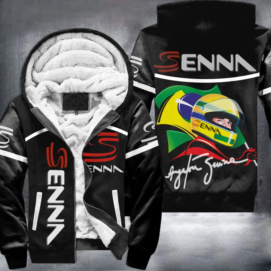 Ayrton Senna Fleece Jacket 1 Ayrton Senna Fleece Jacket
