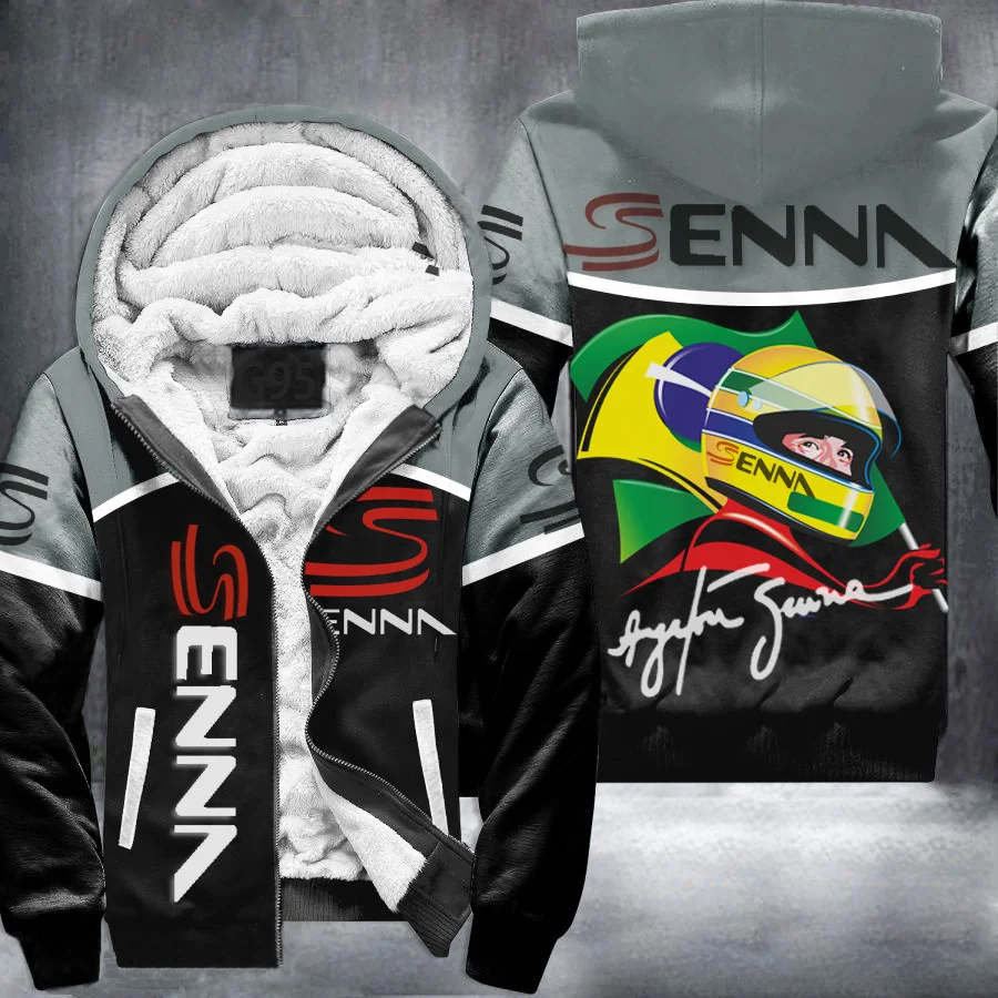 Ayrton Senna Fleece Jacket 1 Ayrton Senna Fleece Jacket